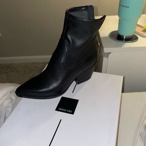 YC shoes shanta bootie black leather DOLCE VITA